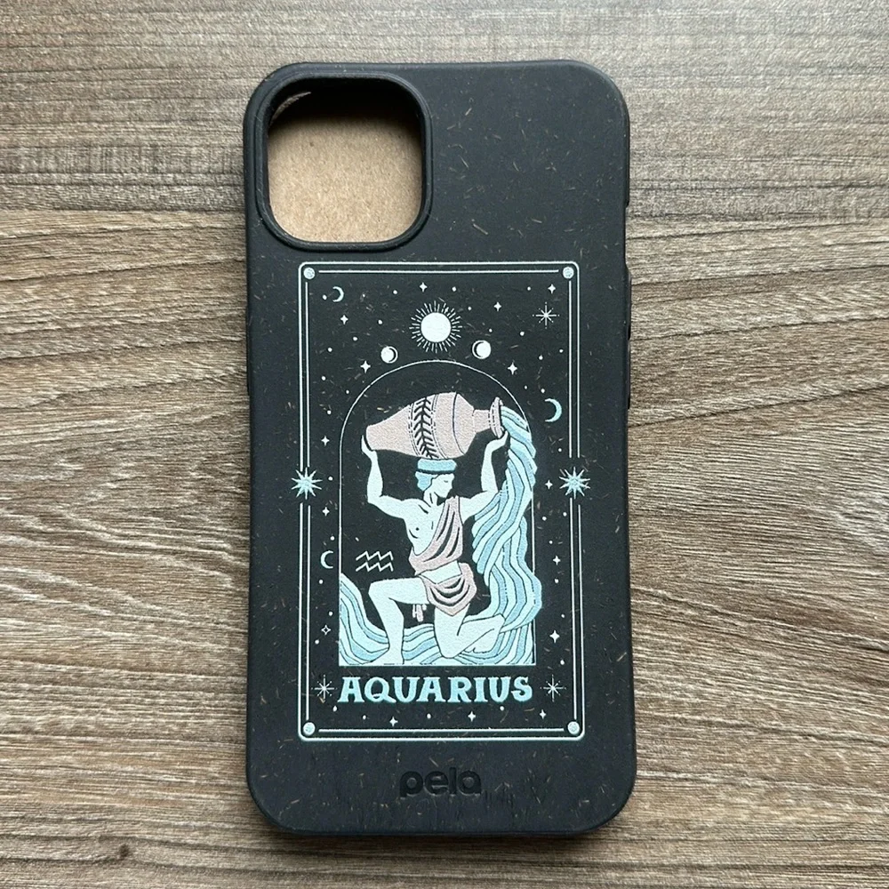 Pela Aquarius Black Eco-Friendly Phone Case